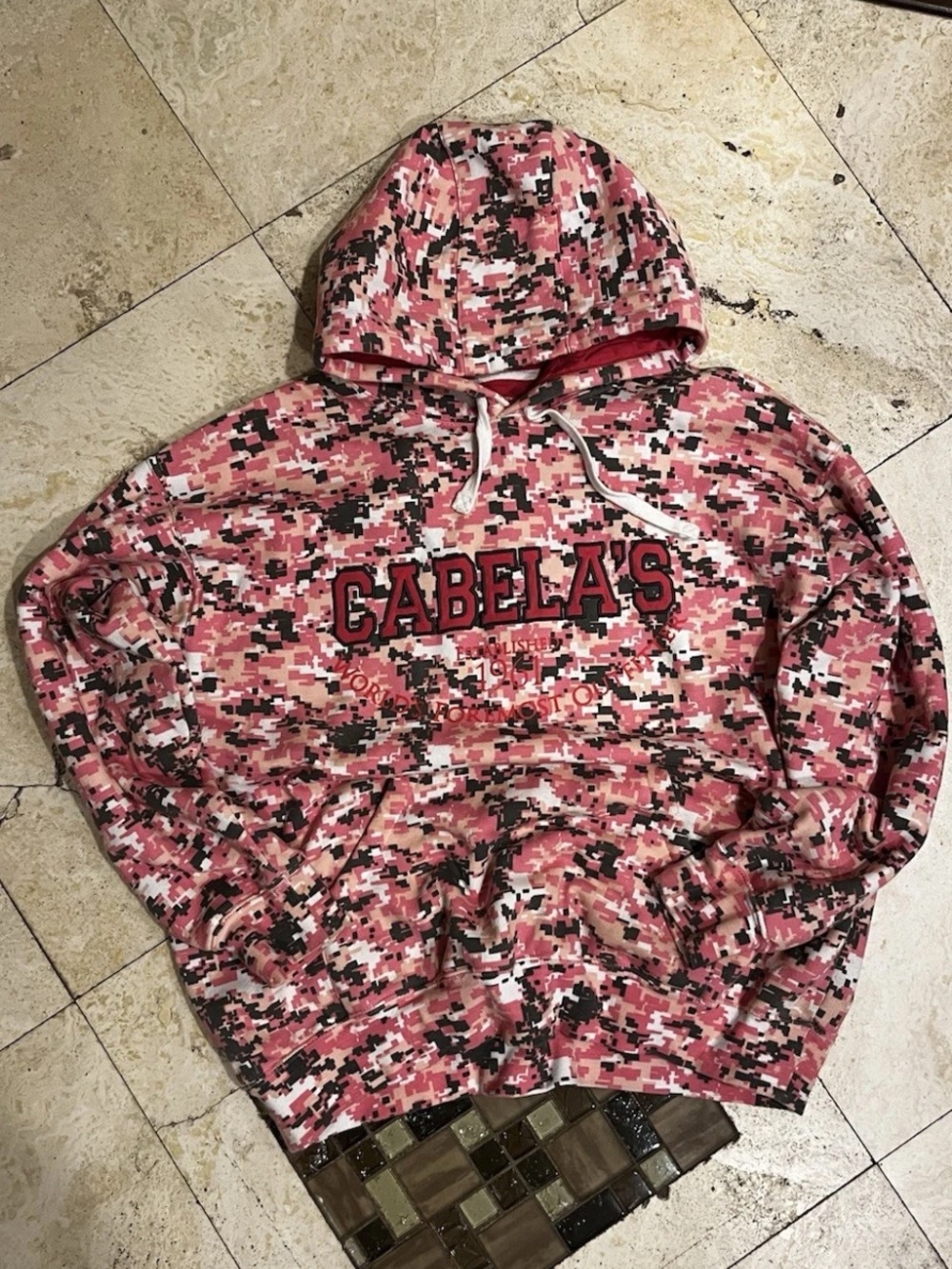 Cabela's Pink Digital Camo Zip-Up Hoodie
